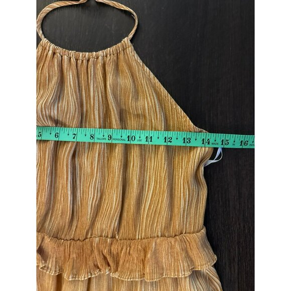 Lulus Downright Darling Halter Neck Tiered Ruffle Mini Dress Size M - Picture 7 of 8
